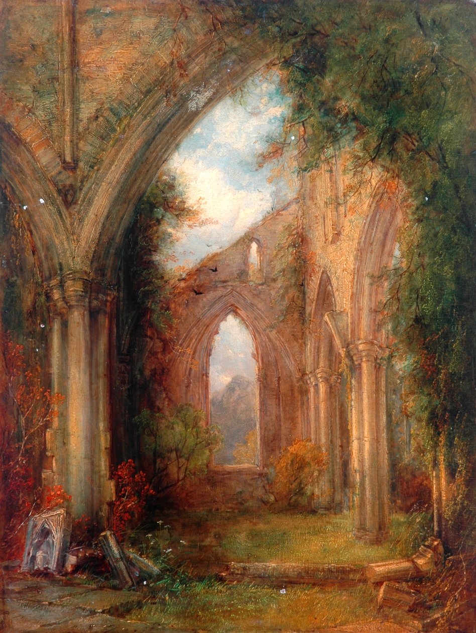 Część ruin opactwa Tintern autorstwa Thomas Creswick