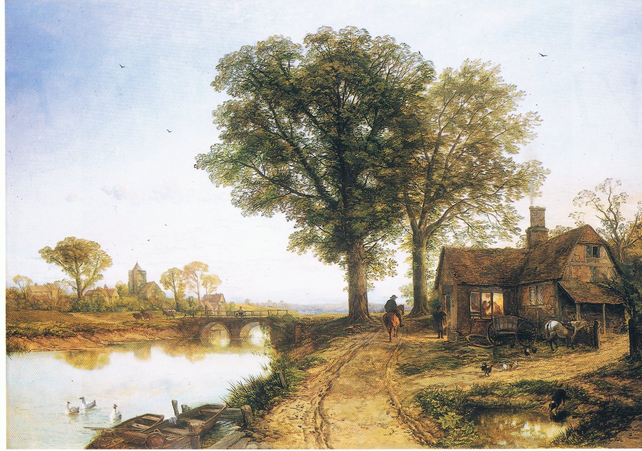 Wiejska kuźnia autorstwa Thomas Creswick