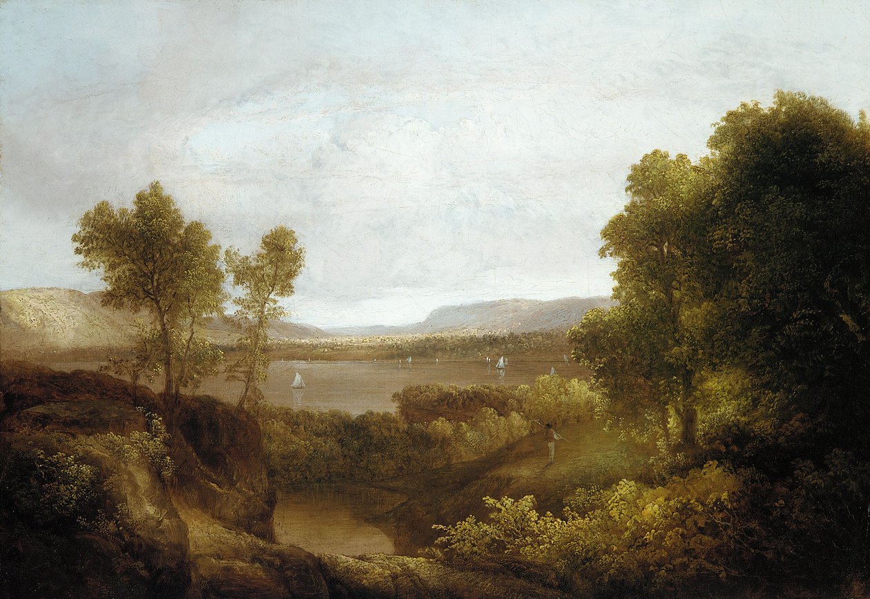 Nad rzeką Hudson, 1830-35 autorstwa Thomas Doughty