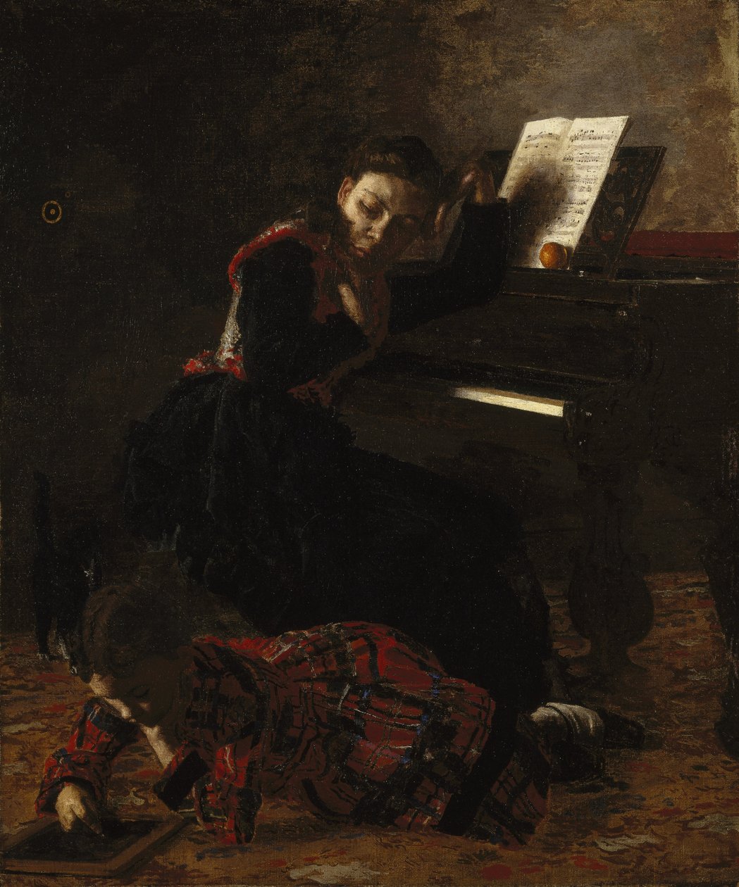 Scena domowa autorstwa Thomas Eakins
