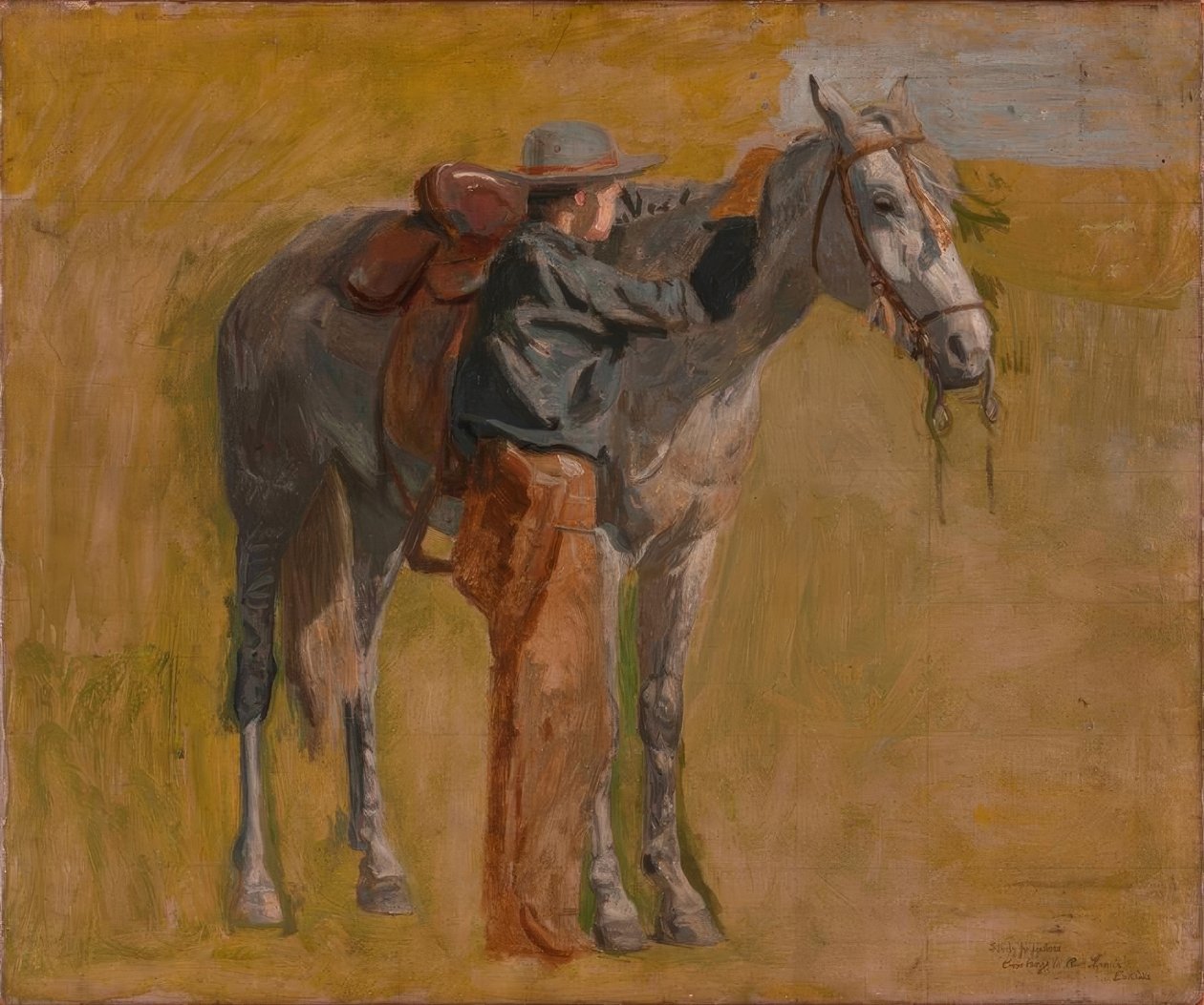 Th. Eakins, Cowboy (Studium) autorstwa Thomas Eakins
