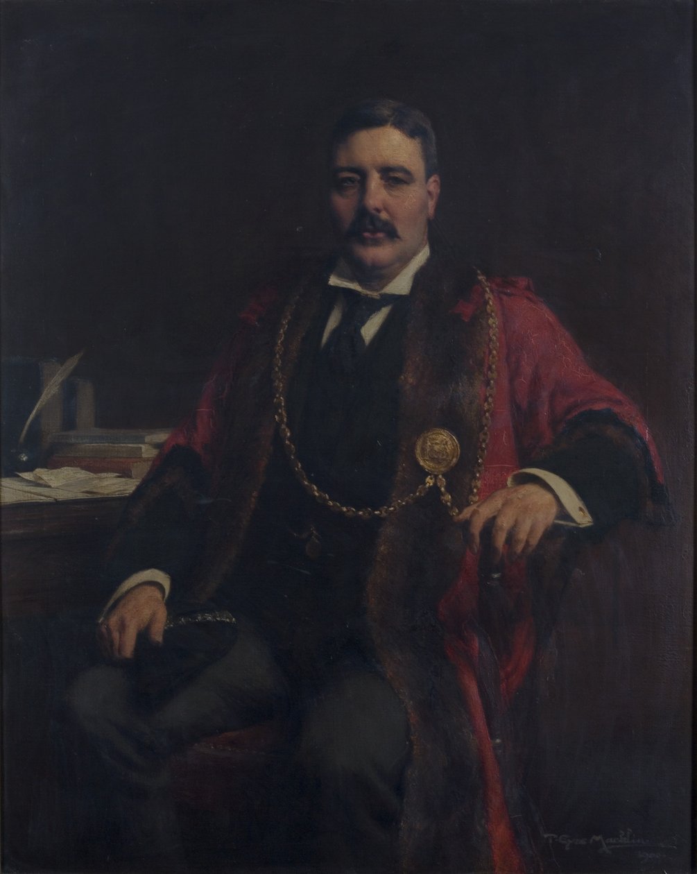 Portret starosty Thomasa Dunna Marshalla autorstwa Thomas Eyre Macklin