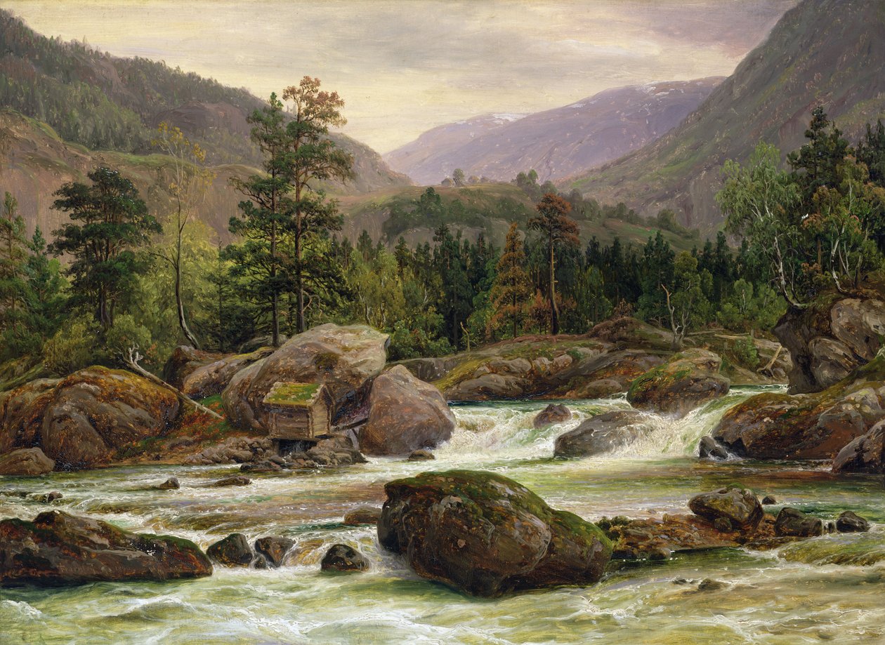 Wodospad Norweski, 1840 autorstwa Thomas Fearnley