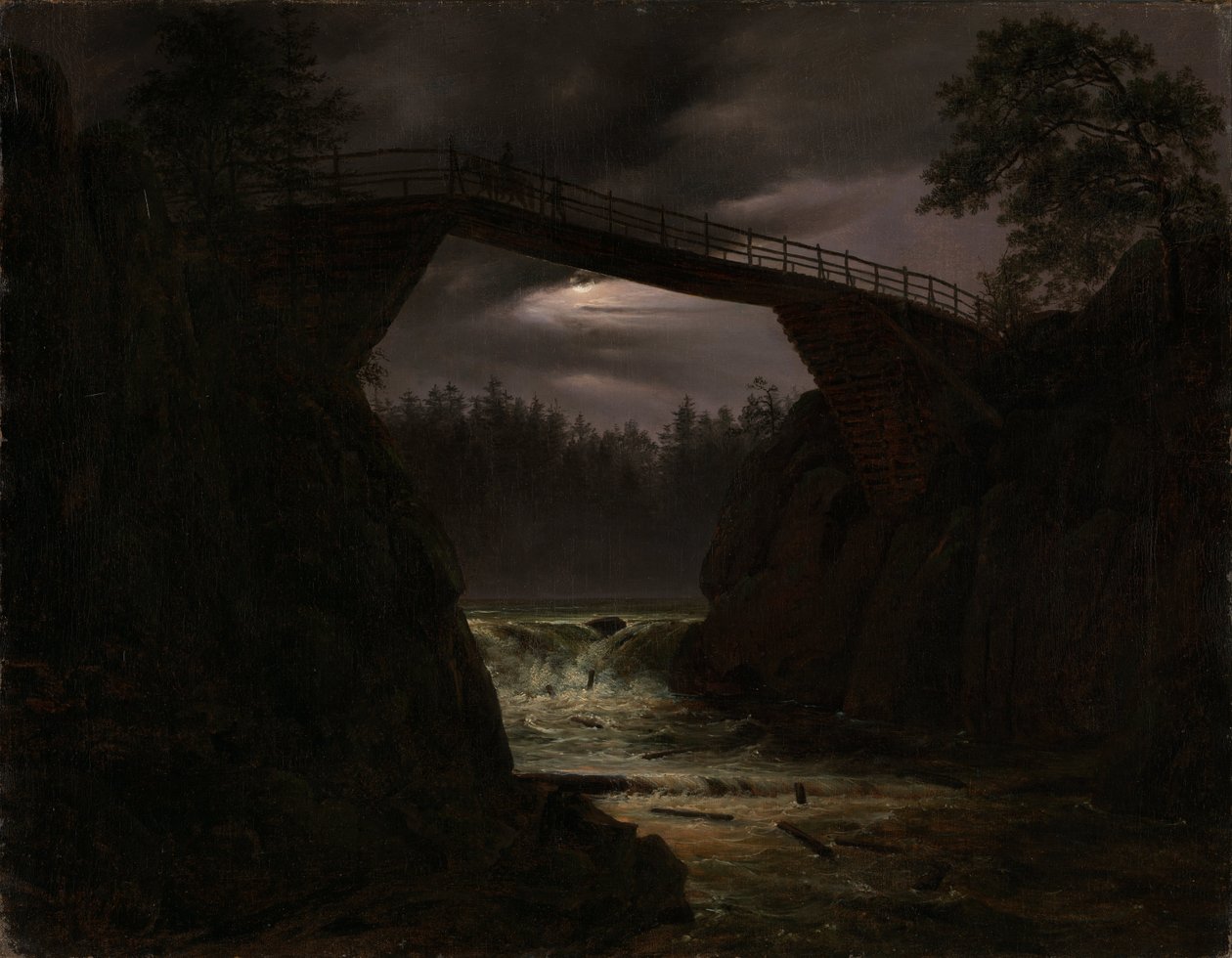 Most Hauge przed Arendal autorstwa Thomas Fearnley