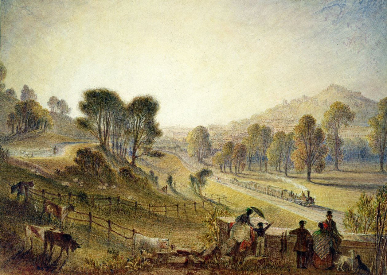 Kąpiel z Bathampton, 1840-45 autorstwa Thomas Francis Dicksee