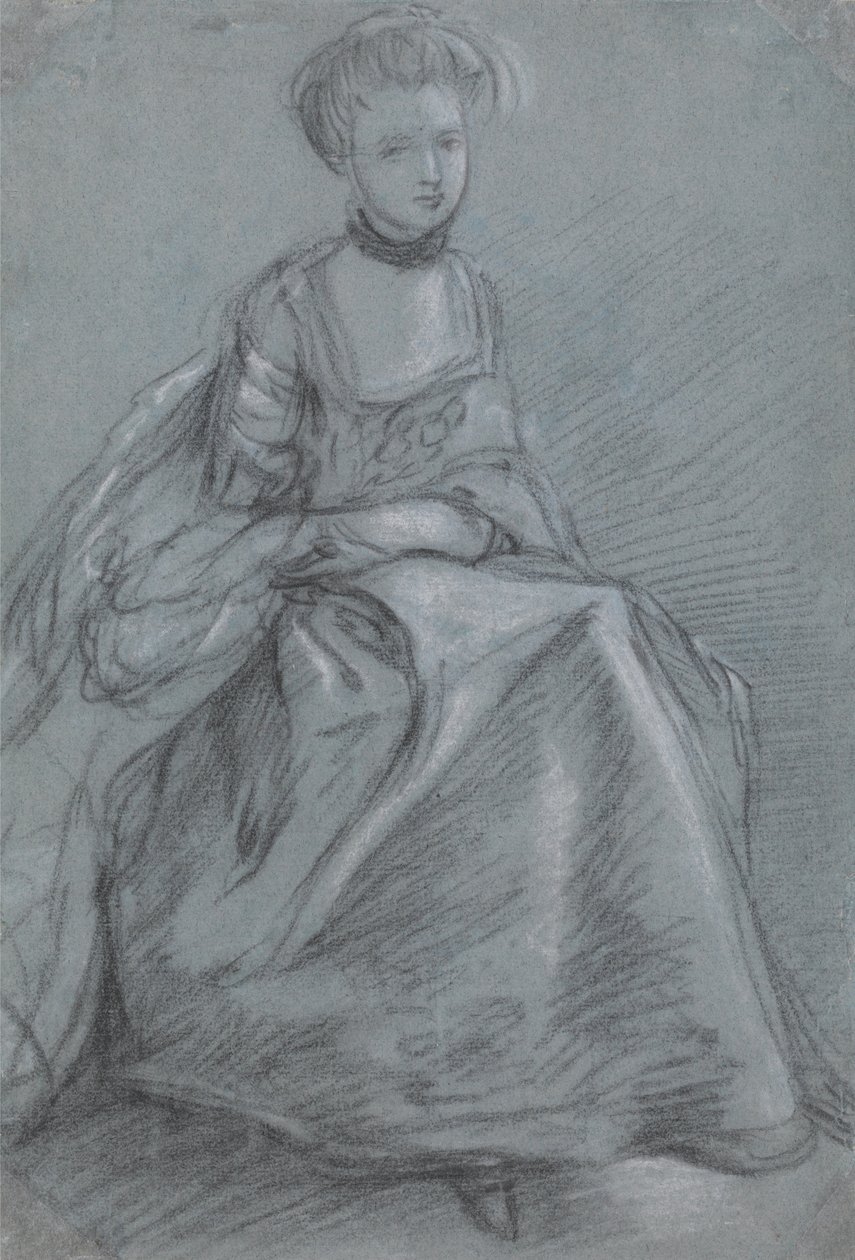 Siedząca kobieta autorstwa Thomas Gainsborough