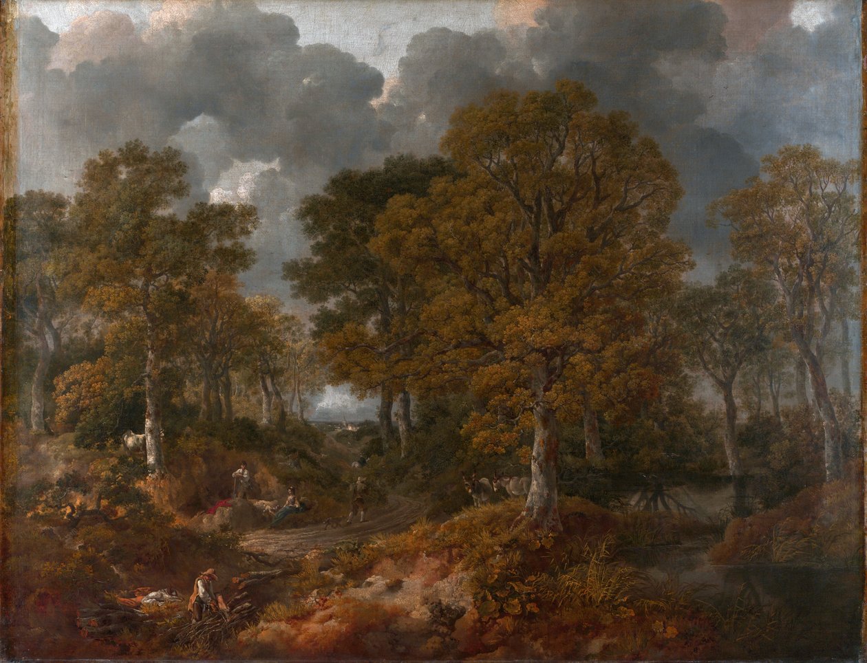 Las Gainsborough ( „Cornard Wood”), c.1748 autorstwa Thomas Gainsborough