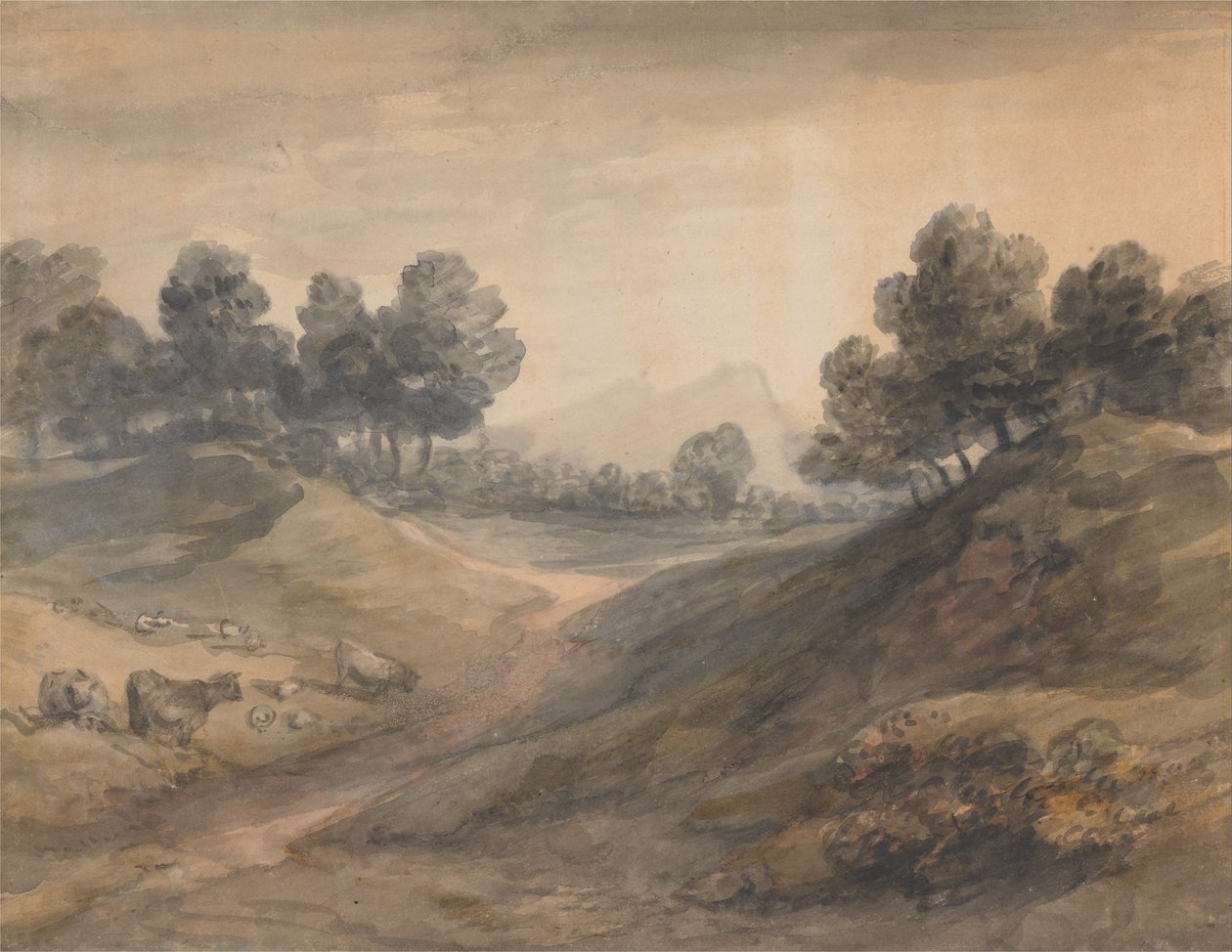 Krajobraz i bydło autorstwa Thomas Gainsborough