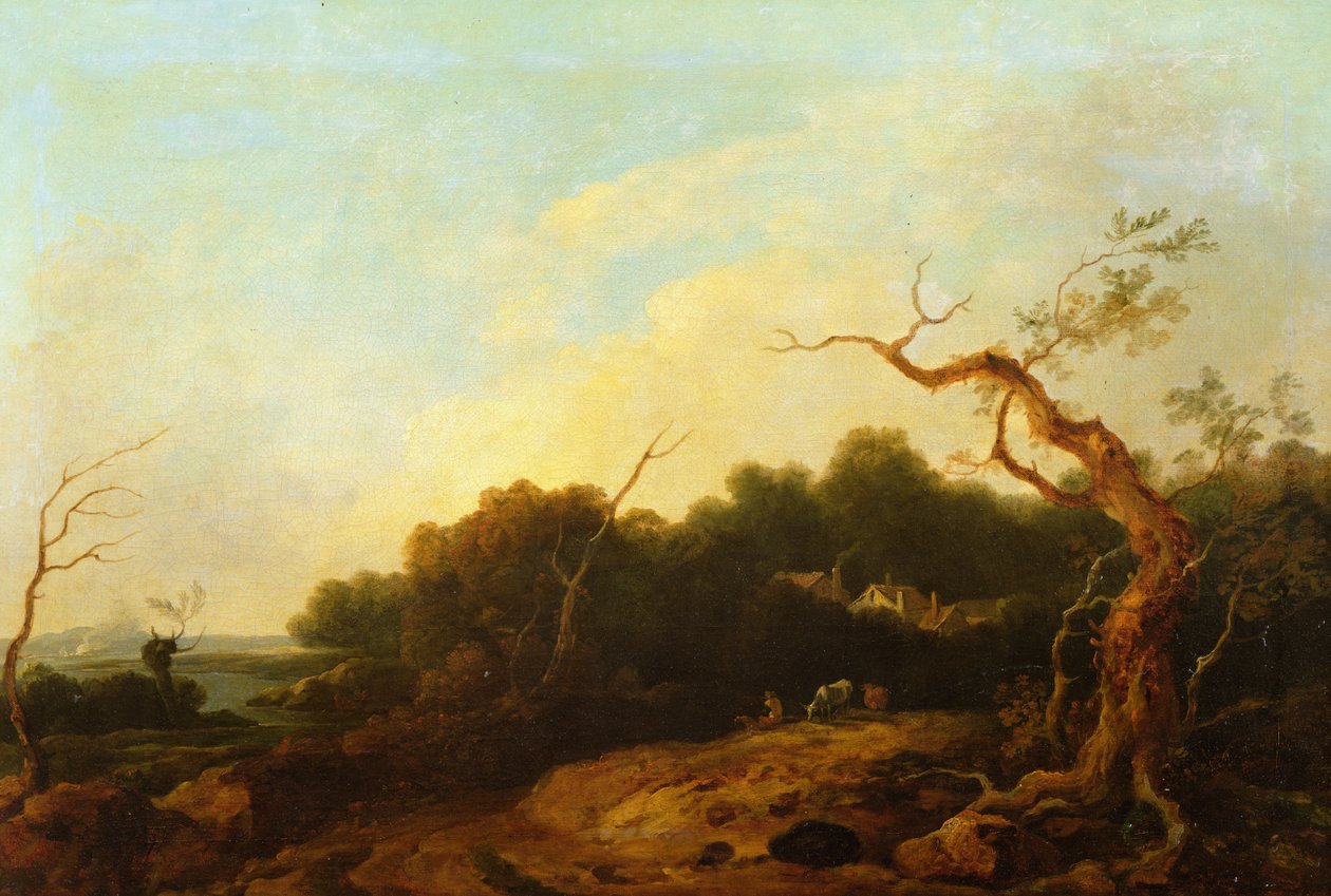 Krajobraz, ok. 1750 autorstwa Thomas Gainsborough