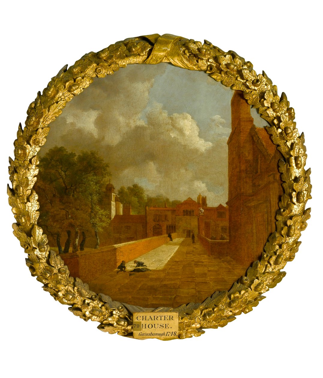 The Charterhouse, Londyn, ok. 1748 r. autorstwa Thomas Gainsborough