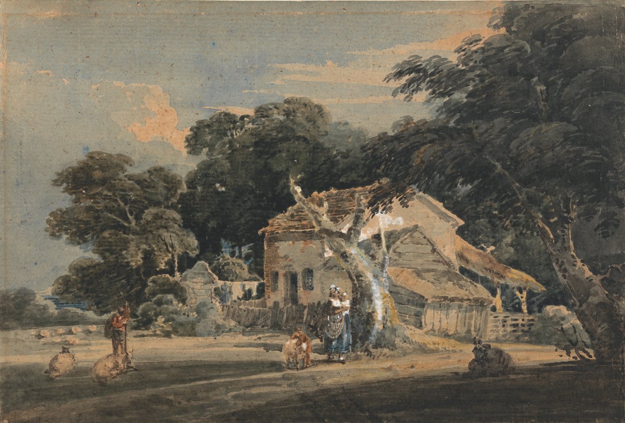 Farma w Devonshire autorstwa Thomas Girtin
