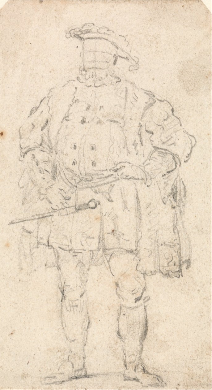 Figura Studium kostiumów Henryka VIII autorstwa Thomas Girtin