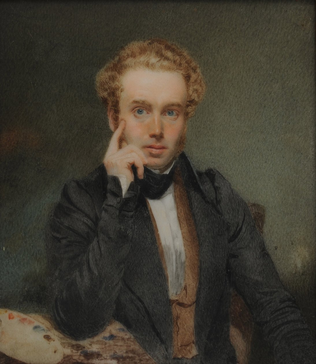Autoportret, ok. 1830 (wc na papierze) autorstwa Thomas Heathfield Carrick