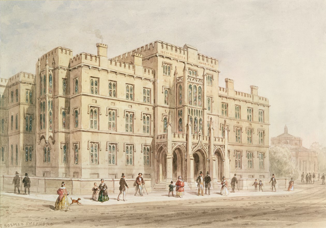 Szpital Westminster (wc na papierze) autorstwa Thomas Hosmer Shepherd