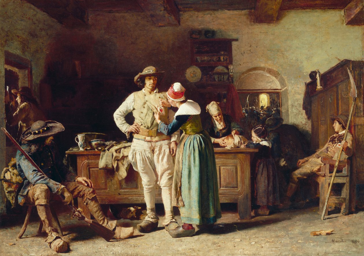 W Mueller, 1880 autorstwa Thomas Hovenden
