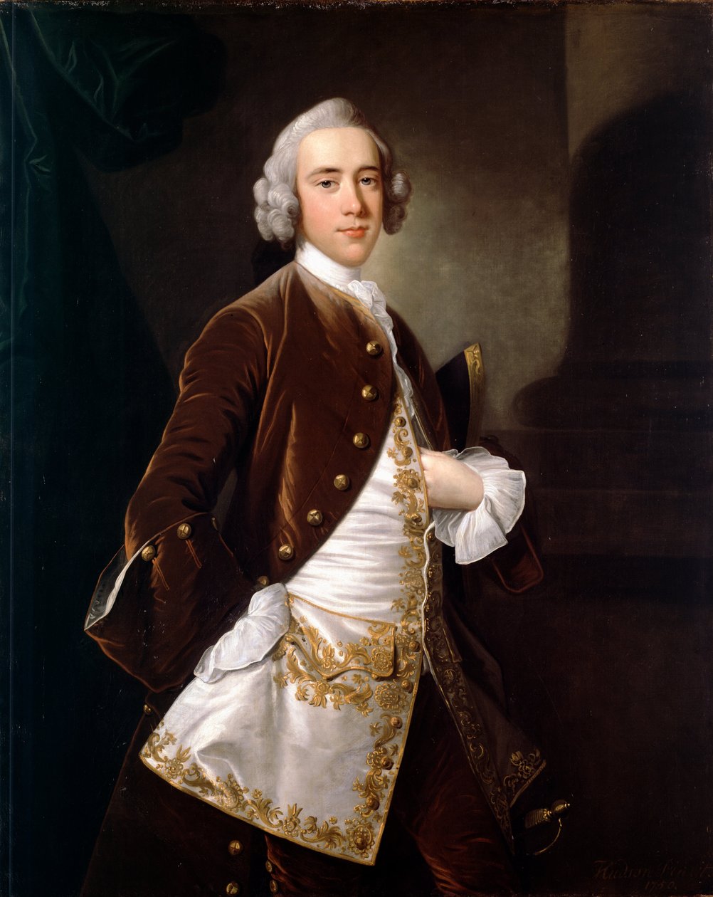 Portret mężczyzny autorstwa Thomas Hudson