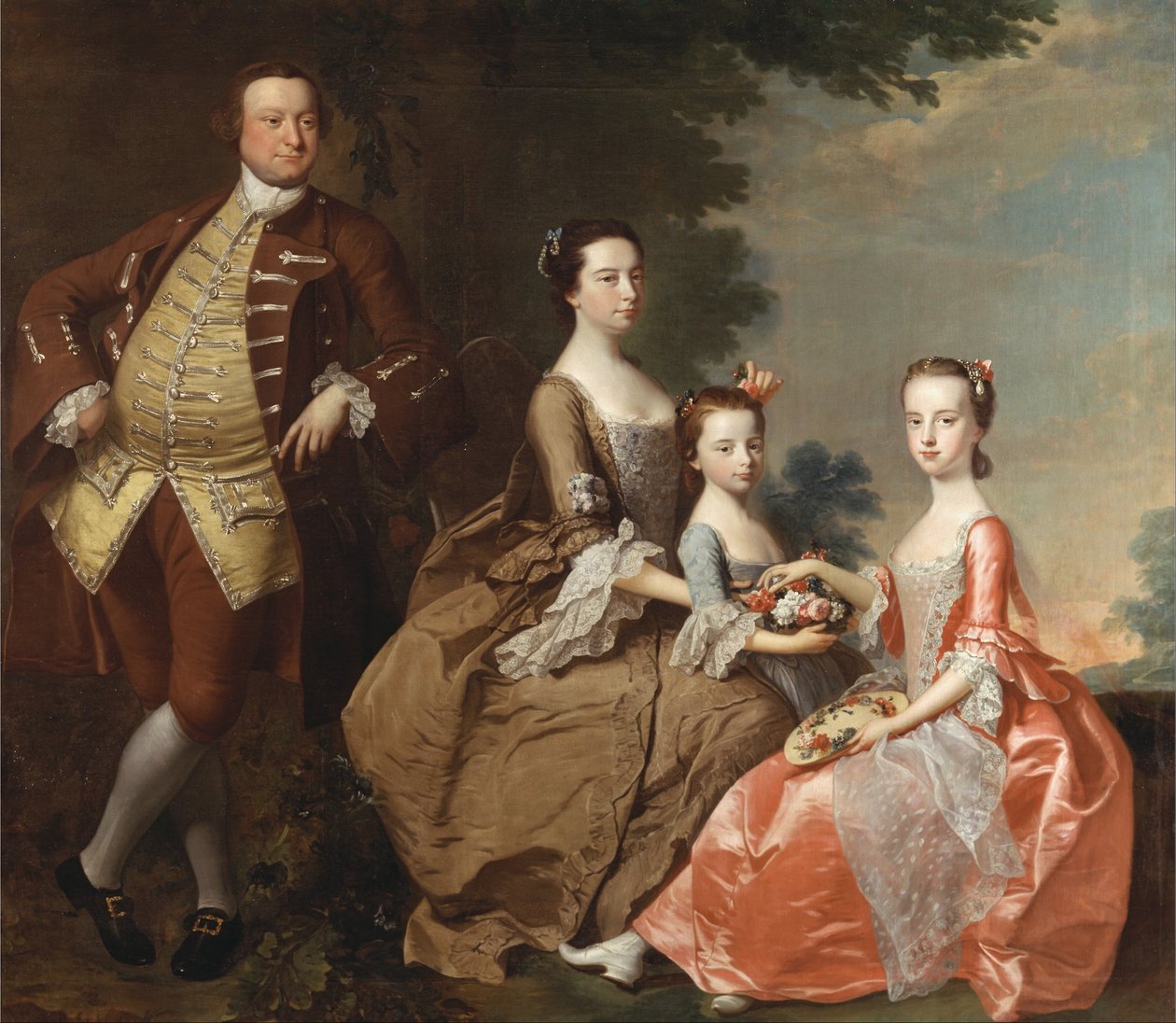 Rodzina Thistlethwayte autorstwa Thomas Hudson