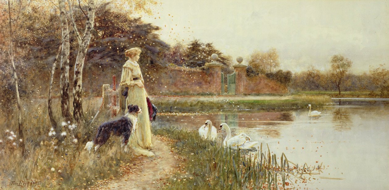 Autumn Leaves, 1895 autorstwa Thomas James Lloyd