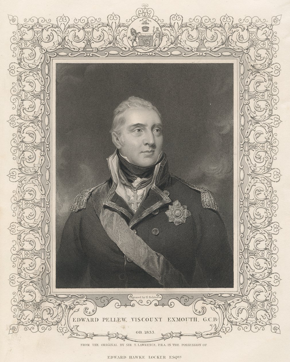 Admirał Sir Edward Pellew, ok. 1810 r. autorstwa Thomas Lawrence