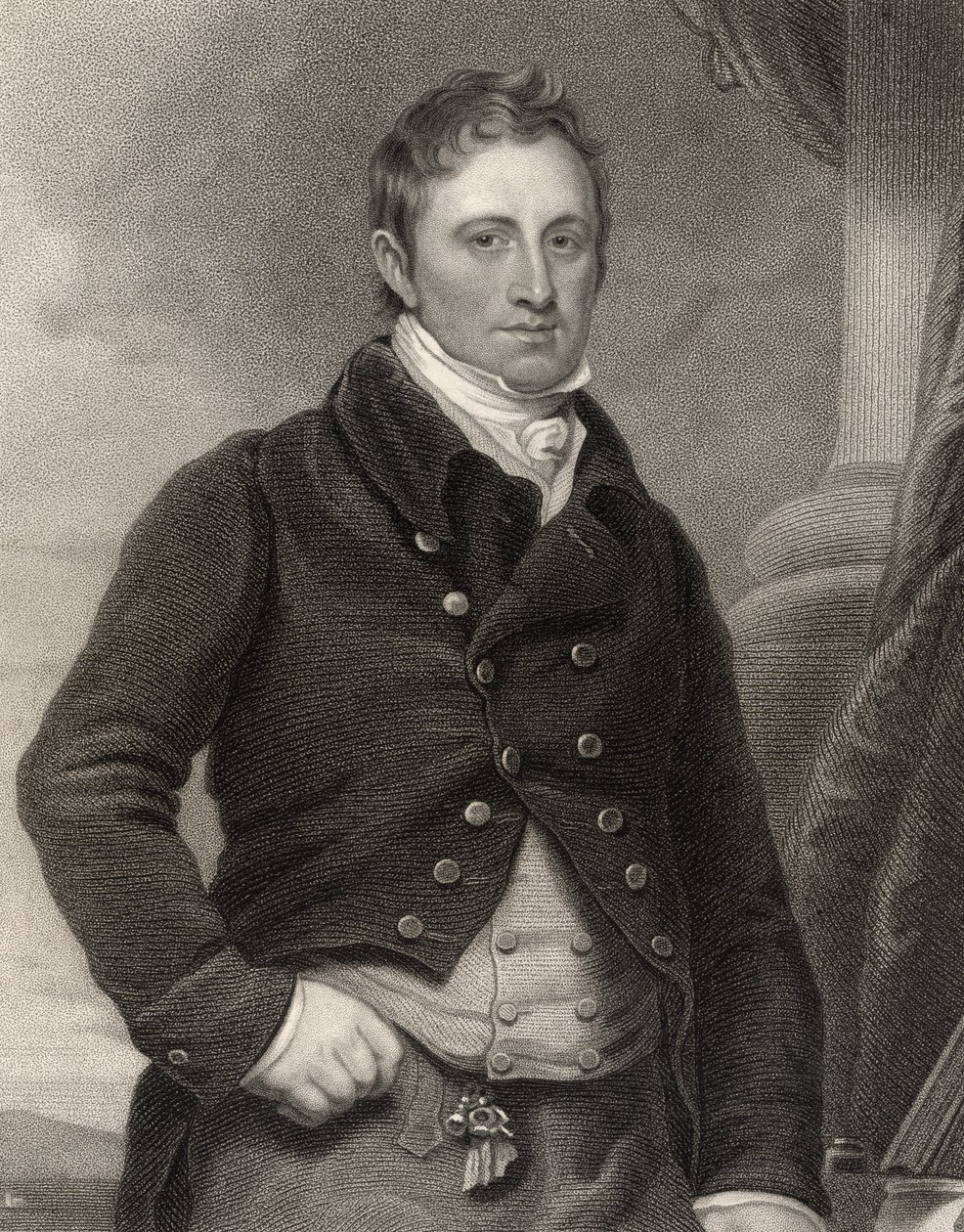 William Charles Keppel, 4. hrabia Albemarle, wyryty przez S. Freemana, z "National Portrait Gallery, tom III", wyd. ok. 1835 r. autorstwa Thomas Lawrence