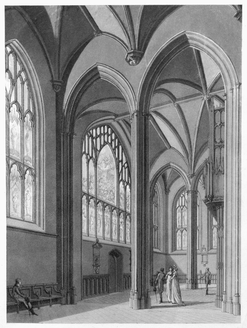 Przedproże Nowego Kolegium, 1803 r. autorstwa Thomas Malton Jnr.