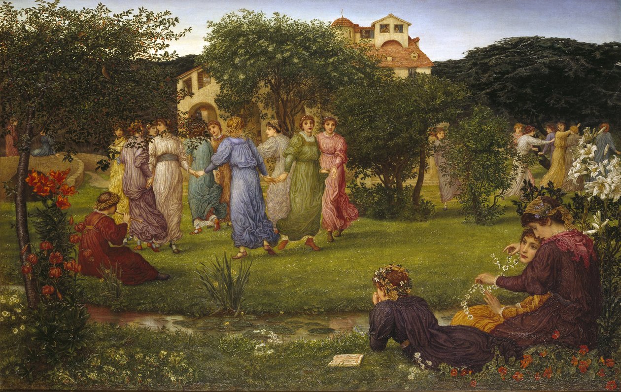 Tańczące dziewczyny, ok. 1882 r. autorstwa Thomas Matthews Rooke