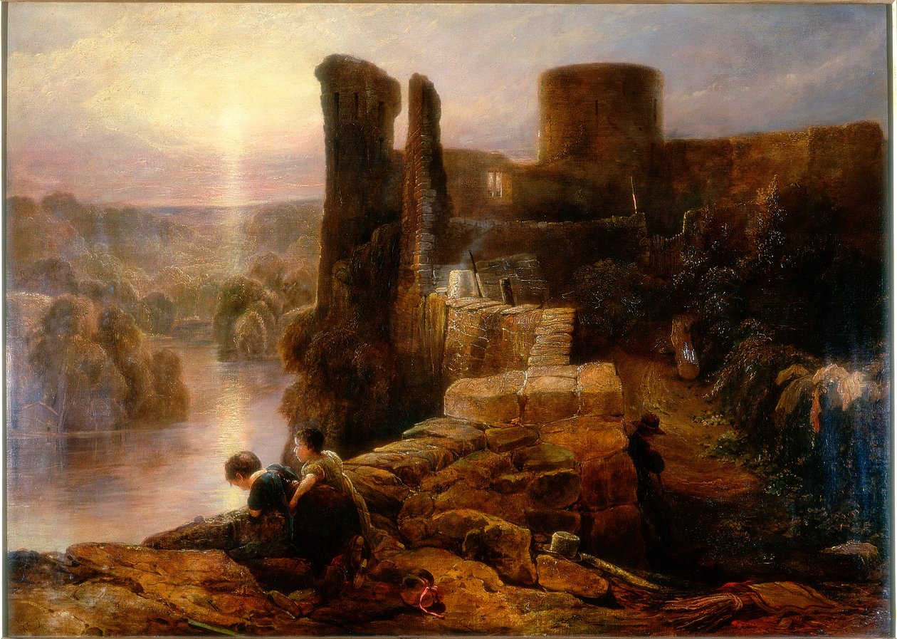 Barnard Castle, County Durham, ok. 1826 r. autorstwa Thomas Miles Richardson