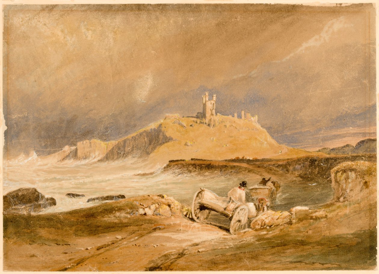 Zamek Dunstanburgh (kolor nadwozia) autorstwa Thomas Miles Richardson