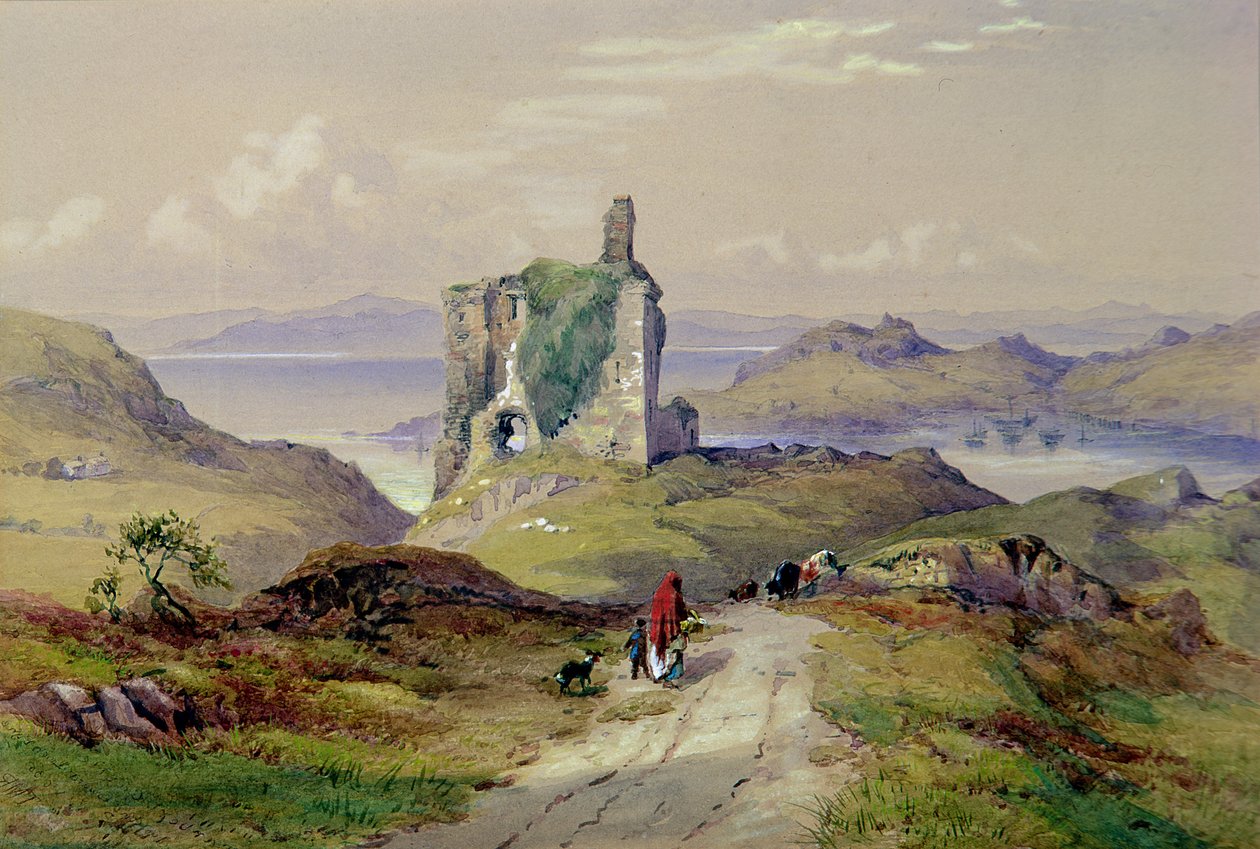 Zamek Tarbert, Loch Fyne autorstwa Thomas Miles Richardson