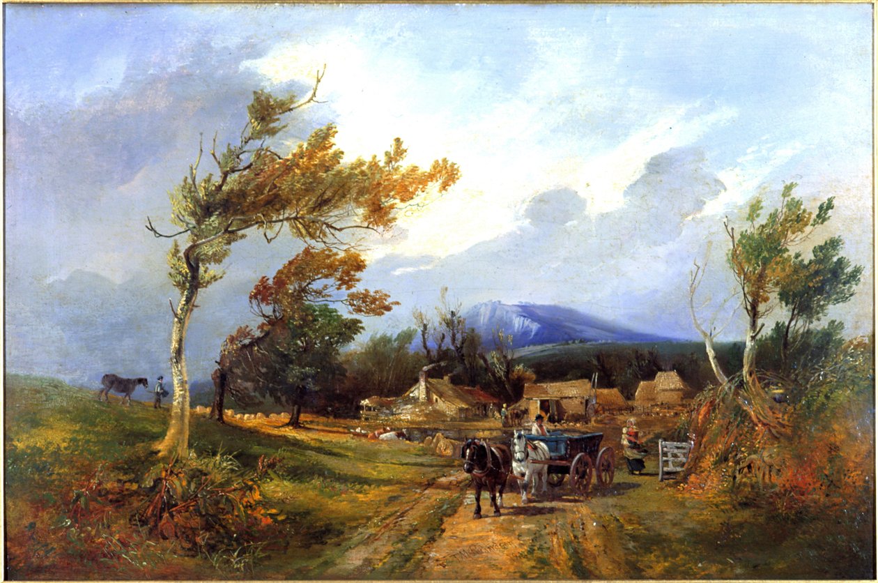 Teesdale (olej na panelu (drewno)) autorstwa Thomas Miles Richardson