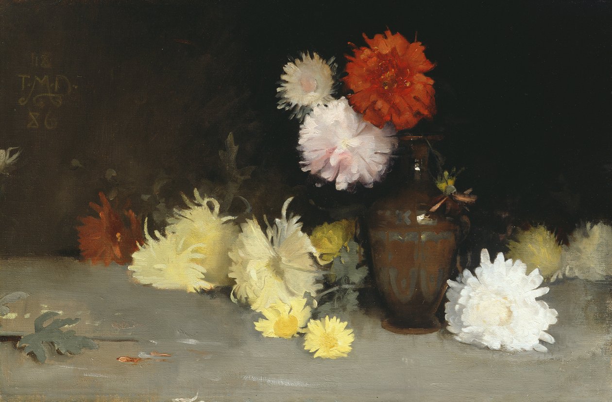 Kwiaty w wazonie, 1886 autorstwa Thomas Millie Dow