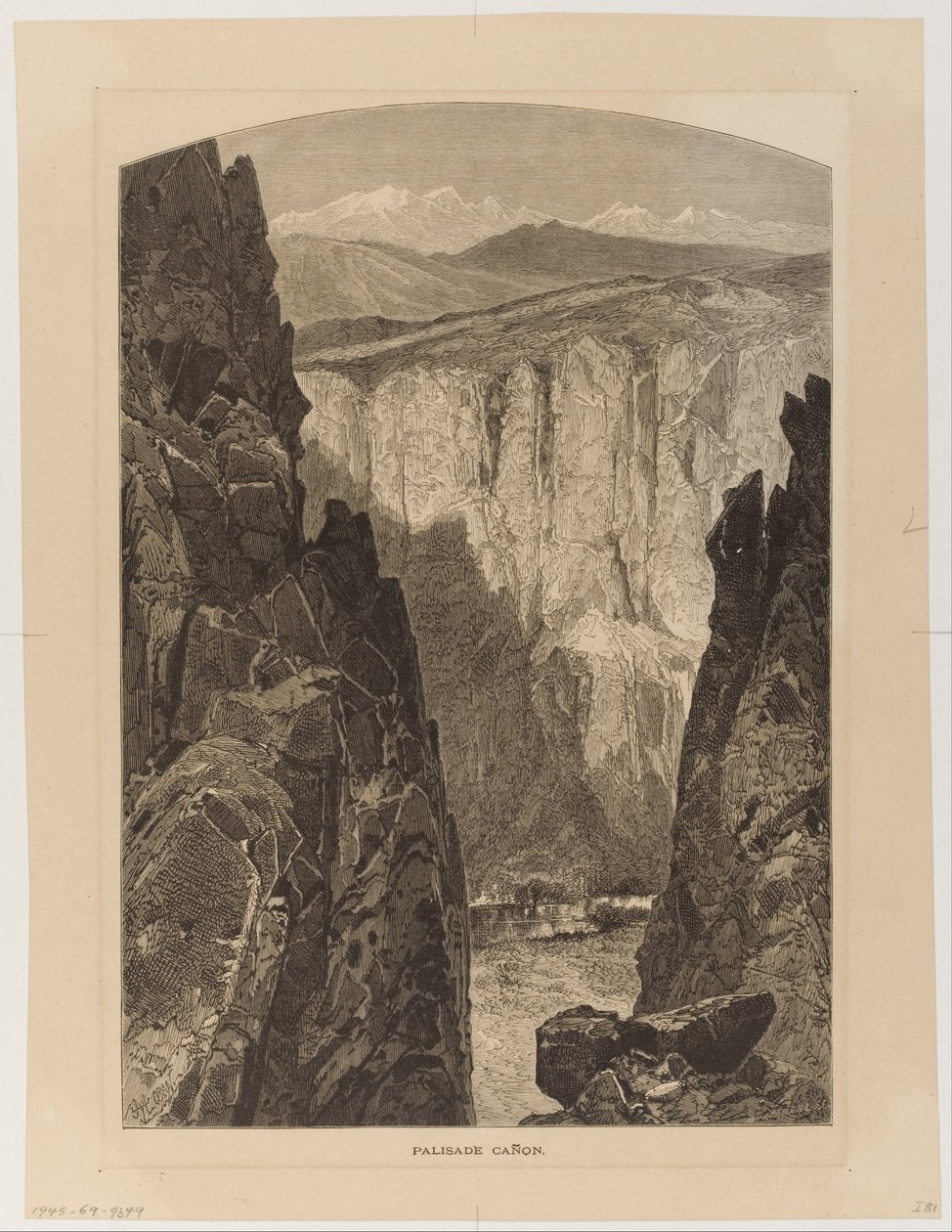 Palisade Ca~non (sic) autorstwa Thomas Moran