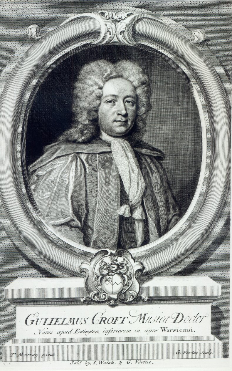 William Croft, grawerowane przez George