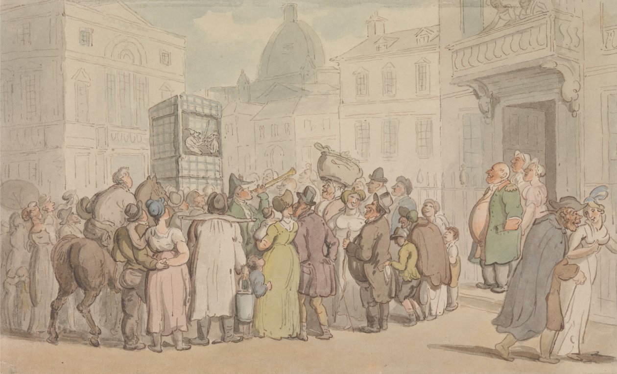 Poncz i Judy Show autorstwa Thomas Rowlandson