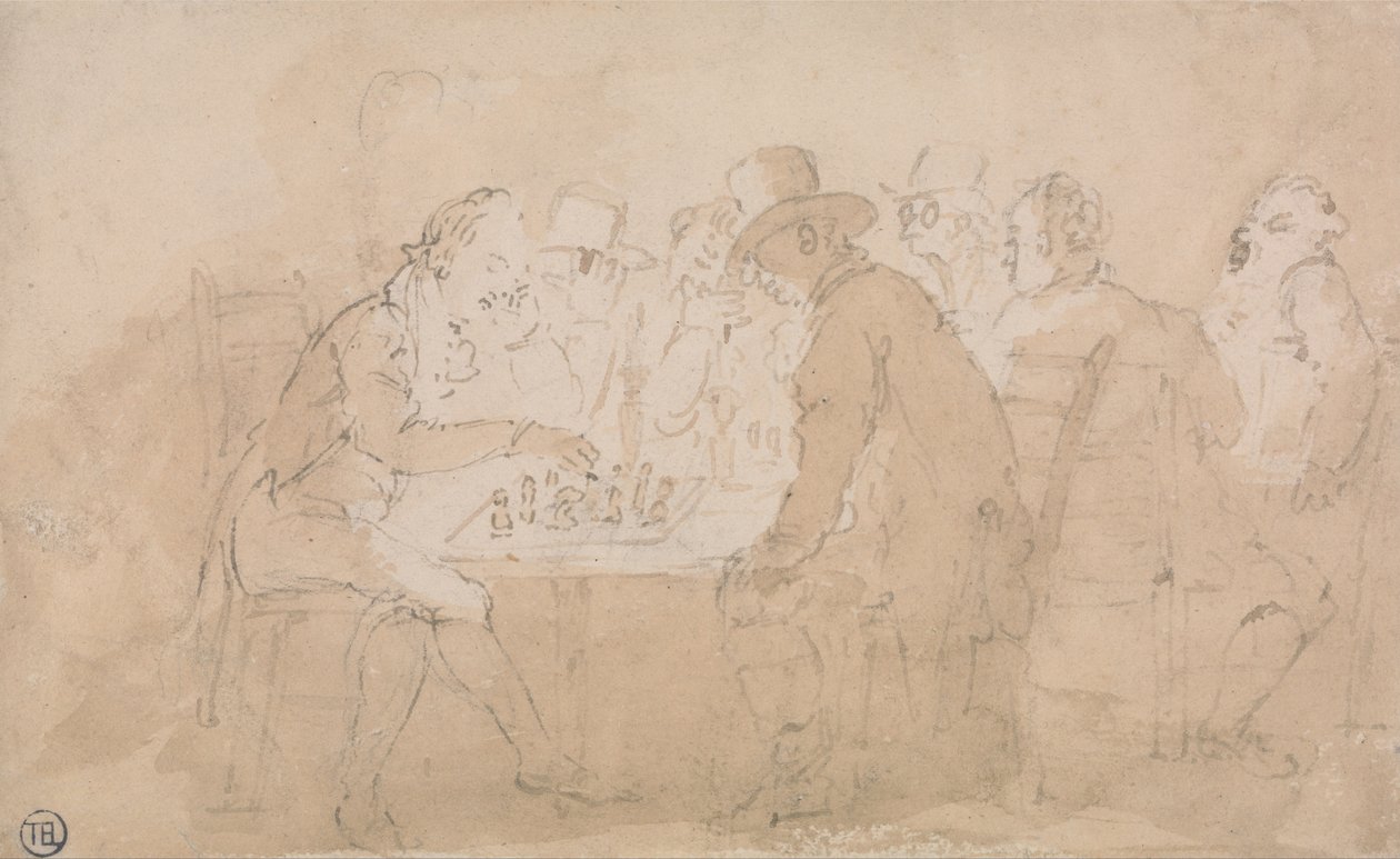 Szachiści autorstwa Thomas Rowlandson