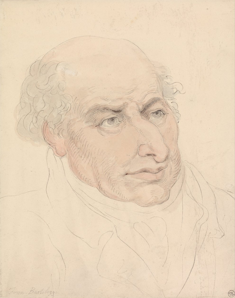 Francesco Bartolozzi autorstwa Thomas Rowlandson