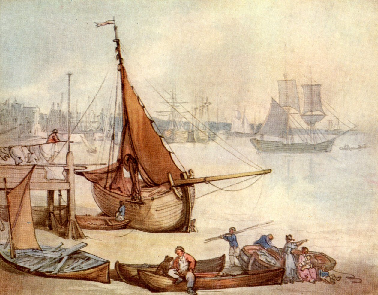 Akwarela Greenwich autorstwa Thomas Rowlandson