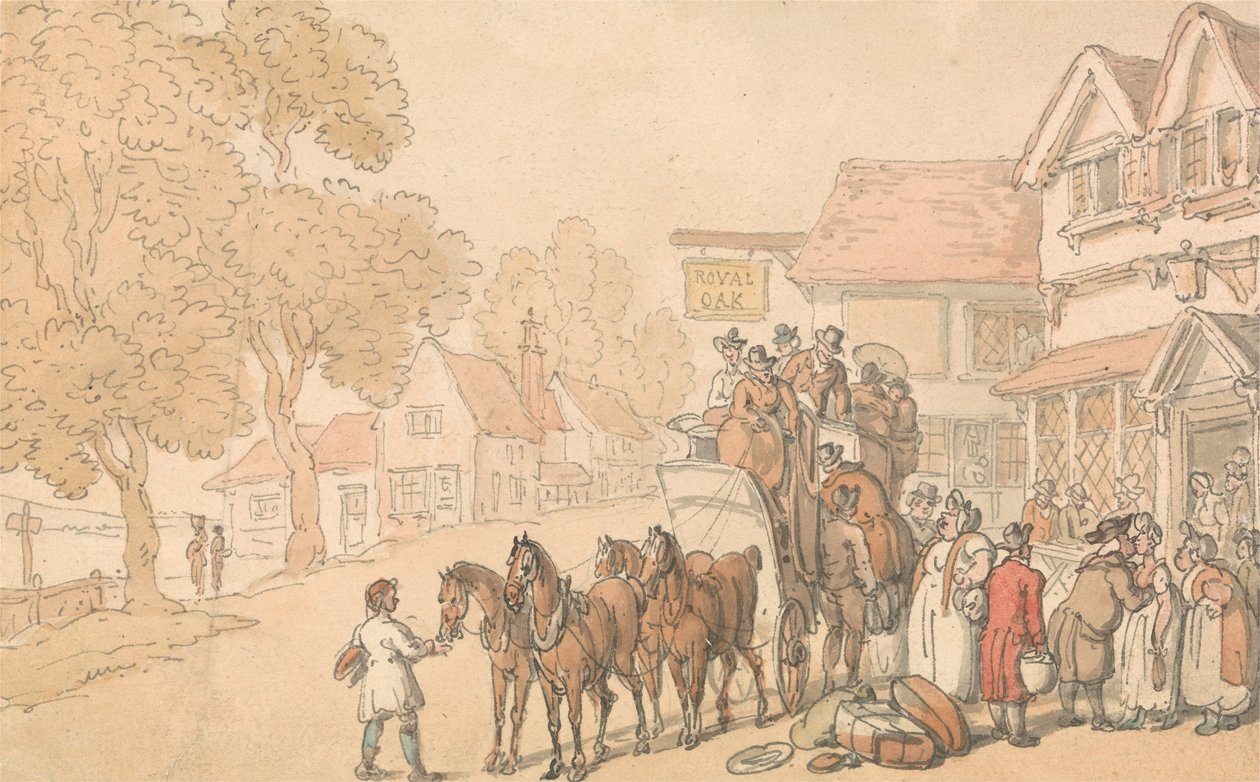 Ładowanie Stage-Coach autorstwa Thomas Rowlandson