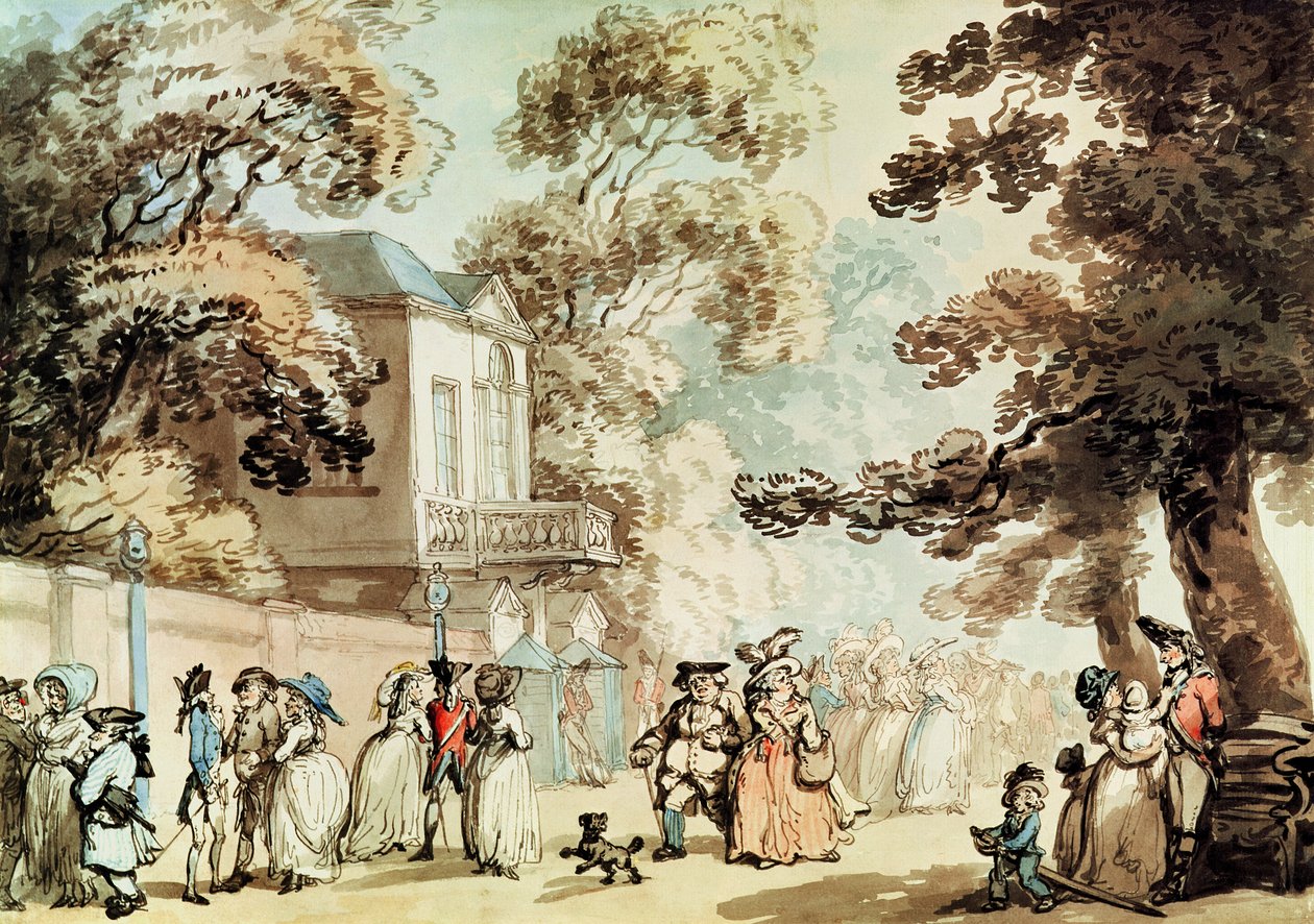 Spring Gardens, Ranelagh autorstwa Thomas Rowlandson