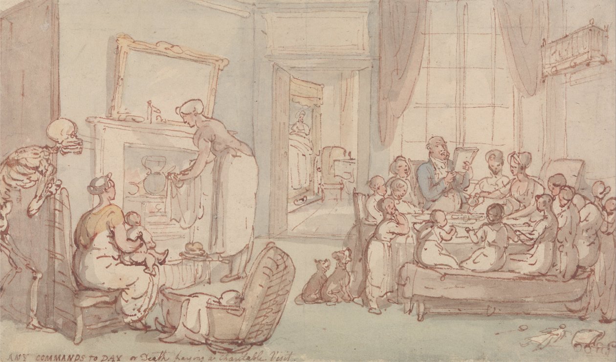 Rodzina dzieci autorstwa Thomas Rowlandson