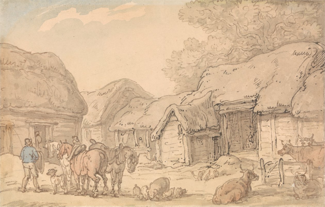 Gospodarstwo autorstwa Thomas Rowlandson