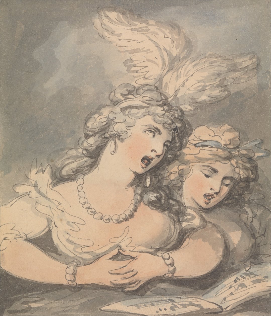 Śpiewacy operowi autorstwa Thomas Rowlandson