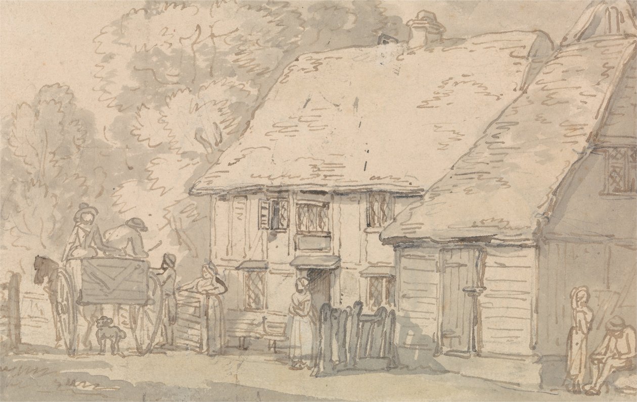 Bramka poboru opłat autorstwa Thomas Rowlandson