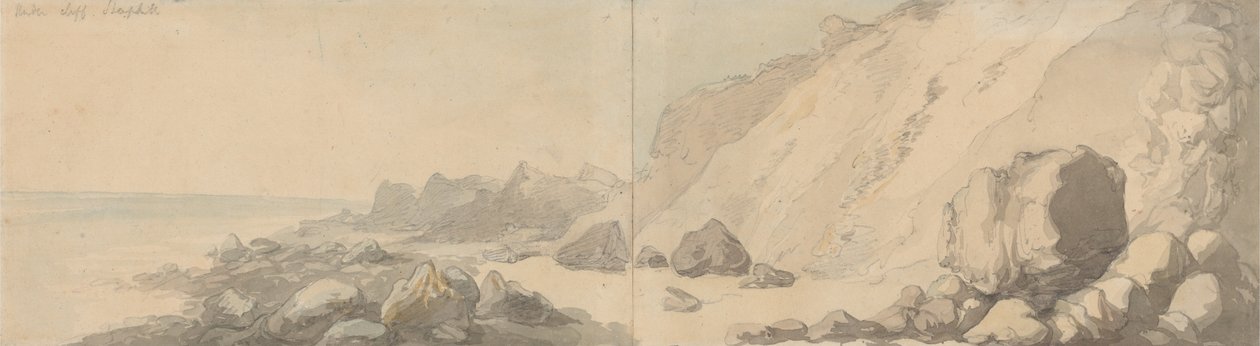 Undercliff, Steephill, Wyspa Wight autorstwa Thomas Rowlandson