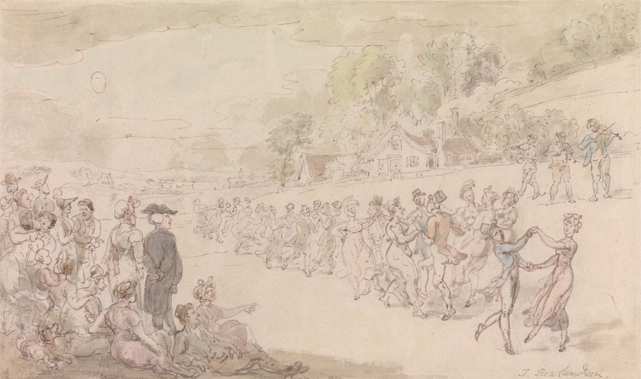 Wikariusz Wakefielda – taniec autorstwa Thomas Rowlandson
