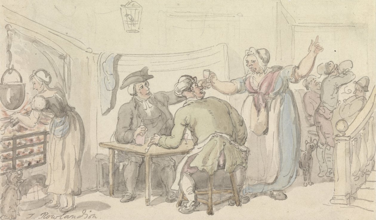 Wikariusz Wakefielda – The Scold, z wiadomościami o Olivii autorstwa Thomas Rowlandson