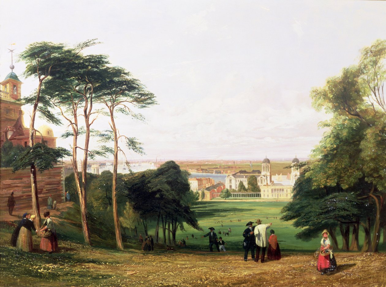 Greenwich, z Królewskiego Obserwatorium autorstwa Thomas Shotter Boys