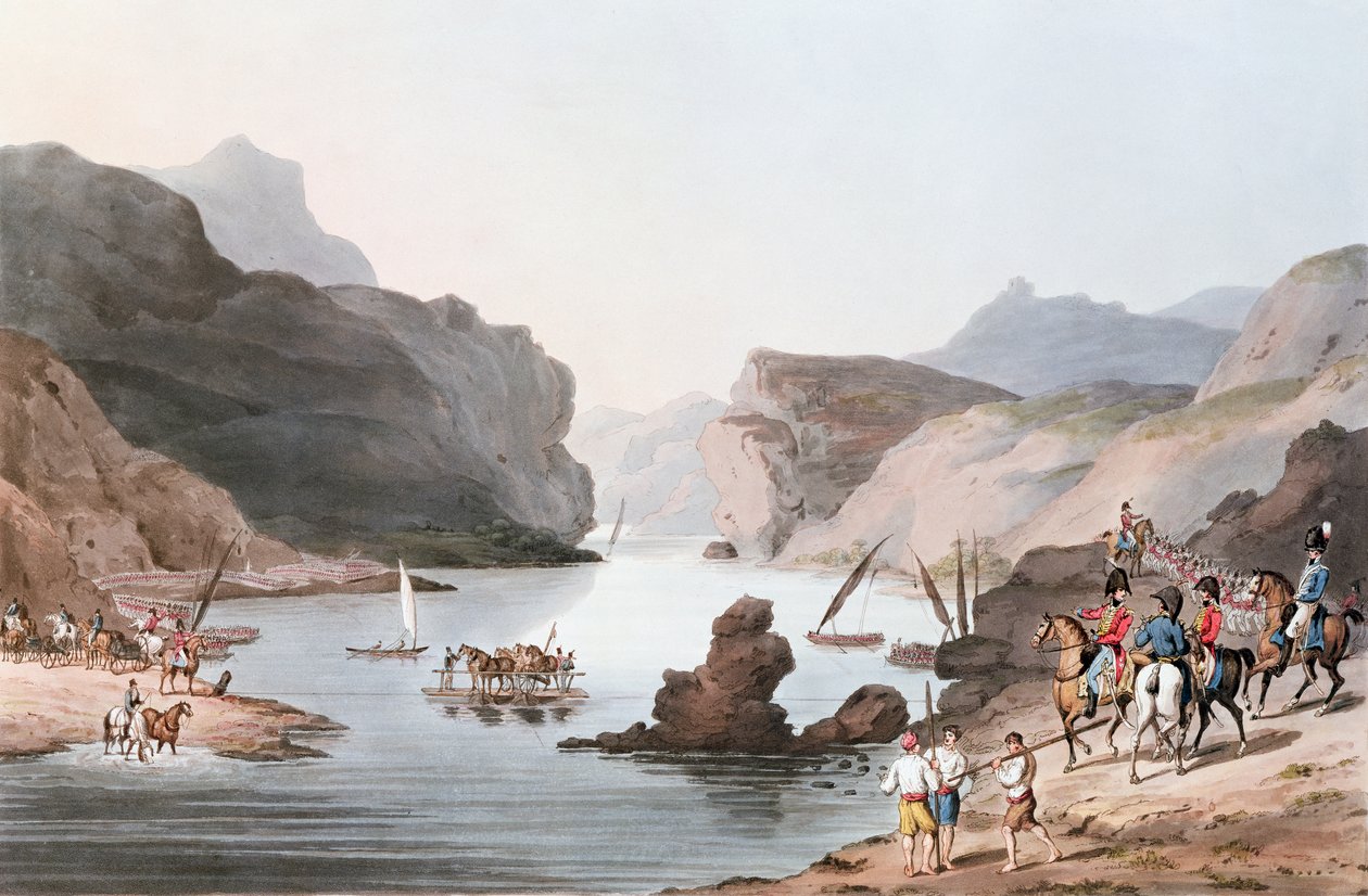 Przełęcz Tag w Vila Velha do Alentejo, 20 maja 1811 r. Wyryty przez C. Turnera autorstwa Thomas Staunton St. Clair