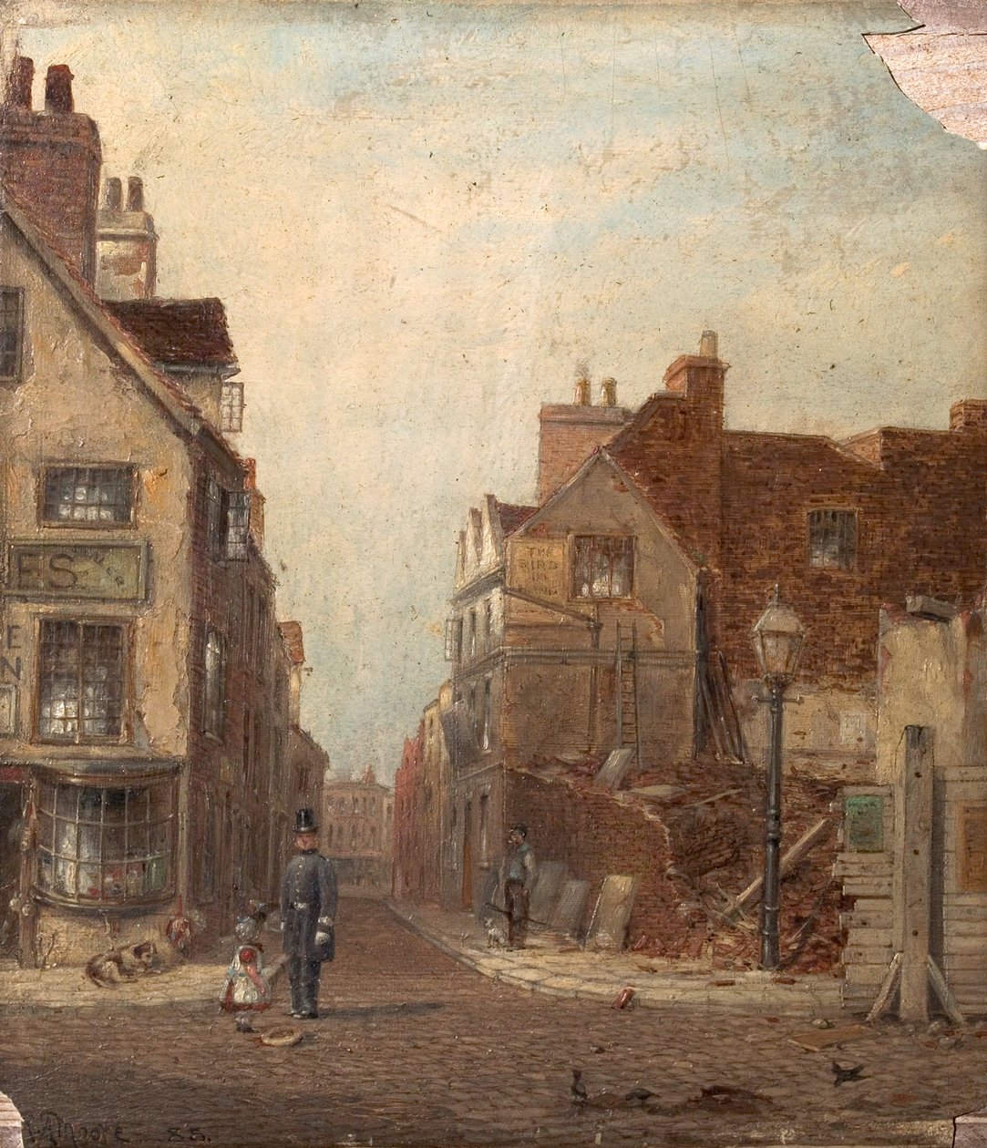 Sheep Lane, Nottingham, ok. 1885 r. autorstwa Thomas Sturge Moore