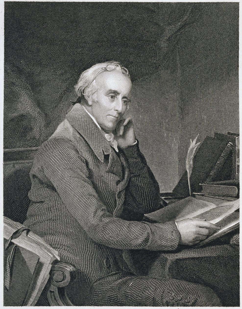 Benjamin Rush, grawerowane przez Richarda W. Dodsona (1812-67) autorstwa Thomas Sully